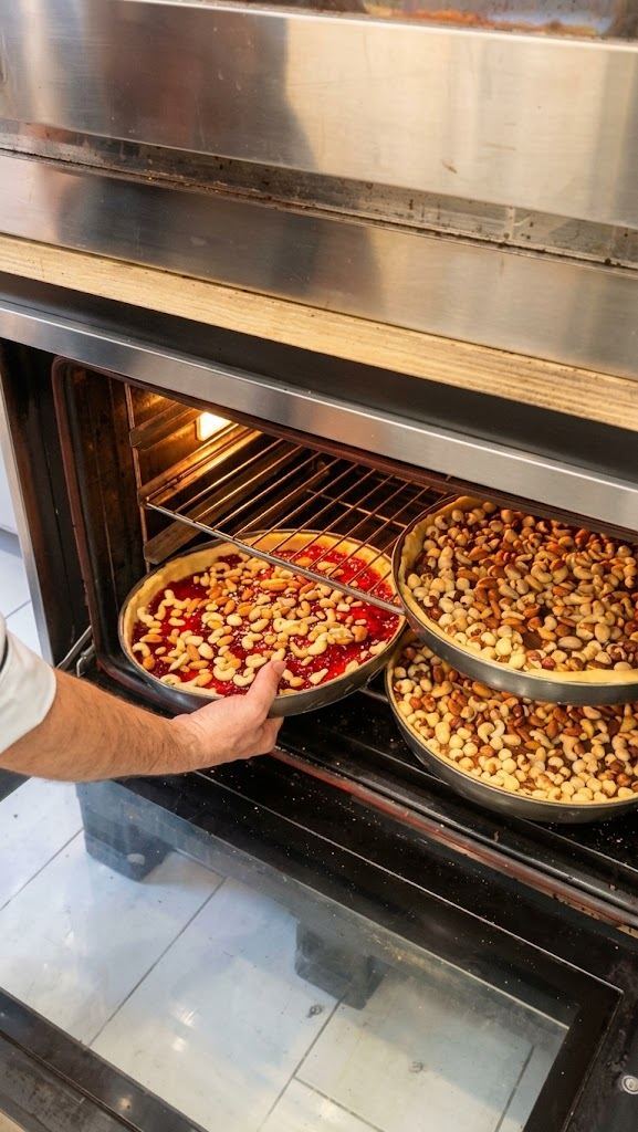 Tartas recién horneadas