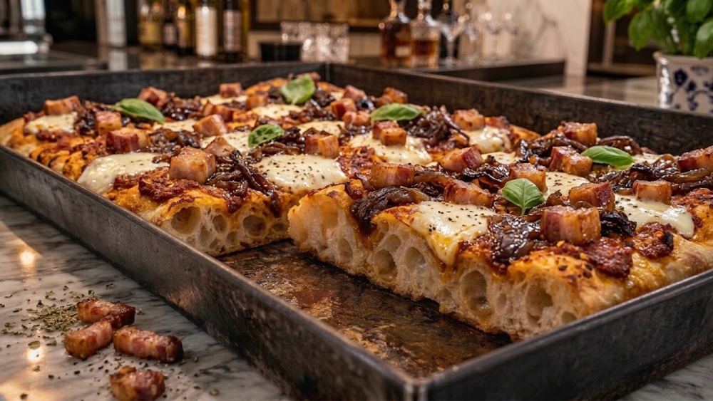 Pizza in teglia Capra Addolcita