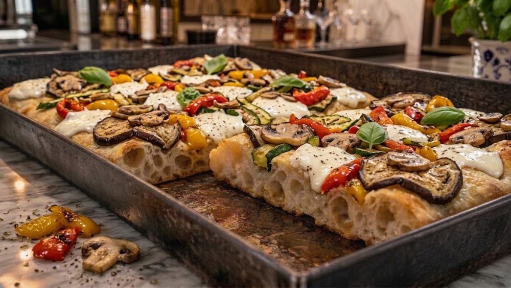 Pizza in teglia Vegetariana